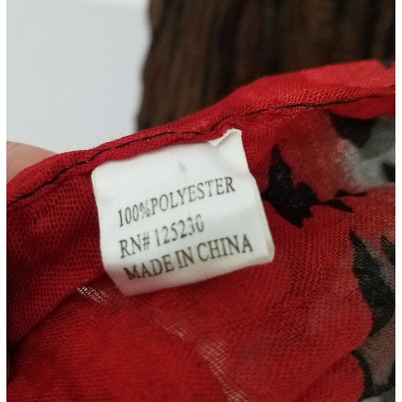 Leopard Prints Tye Dyed Scarf Wraps - Picture 5 of 6